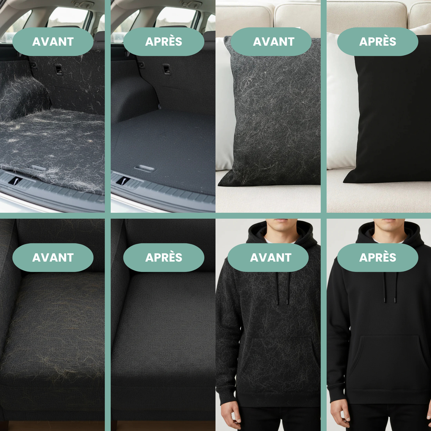 FurMate™ | Gant 2-en-1 Premium Anti-Poils